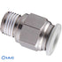 Male Stud Thread BSPT R3/8" X 10mm Tube APC10-03