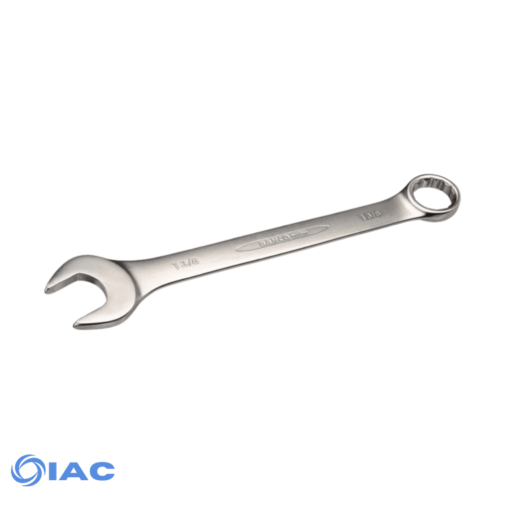 BAHCO FLAT COMBINATION WRENCH WITH CHROME FINISH