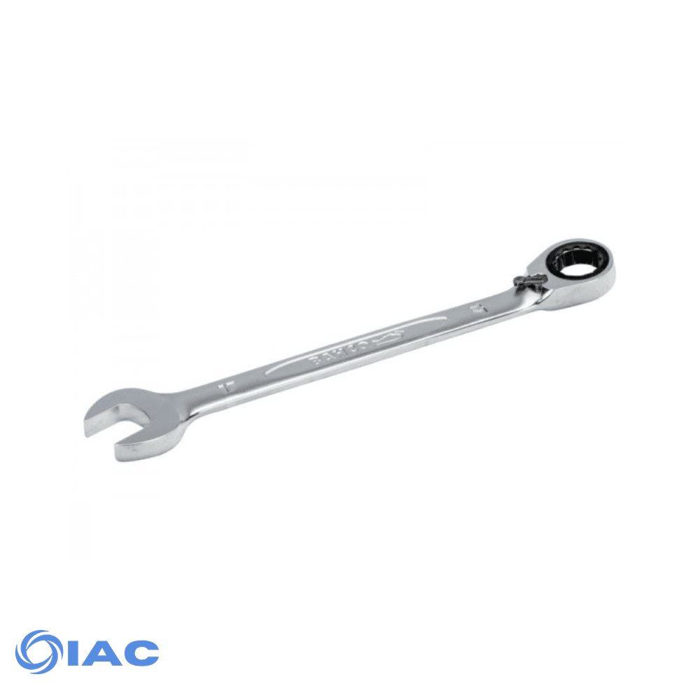 BAHCO COMBINATION RATCHETING WRENCH WITH CHROME FINISH