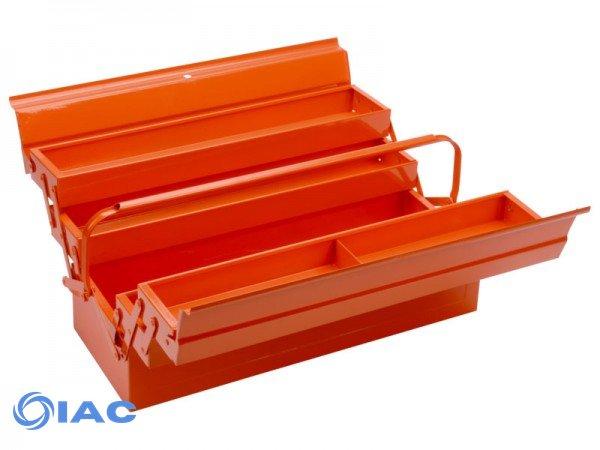 BAHCO 3149-OR – METALLIC TOOL BOX WITH 5 COMPARTMENTS AND LOCKING CAPABILITY 530 MM X 200 MM X 200 MM