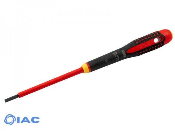 BAHCO BE-8230S – ERGO™ VDE INSULATED SLOTTED SCREWDRIVER WITH 3-COMPONENT HANDLE 0.6 MM X 3.5 MM X 100 MM