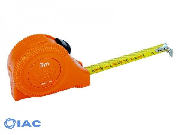 BAHCO MTG-5-19-E – METRIC/IMPERIAL SHORT MEASURING TAPE WITH POSITIVE LOCKING BUTTON 5 M
