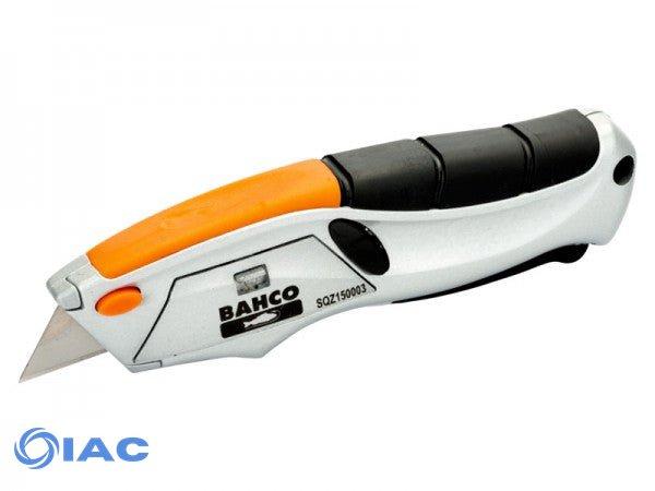 BAHCO SQZ150003 – SQUEEZE RETRACTABLE UTILITY KNIFE WITH RUBBER GRIP 170 MM