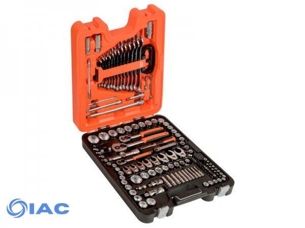 BAHCO S138 – 1/4 3/8 AND 1/2″ SQUARE DRIVE SOCKET SET WITH COMBINATION WRENCHES/SCREWDRIVER BITS – 138 PCS/CASE