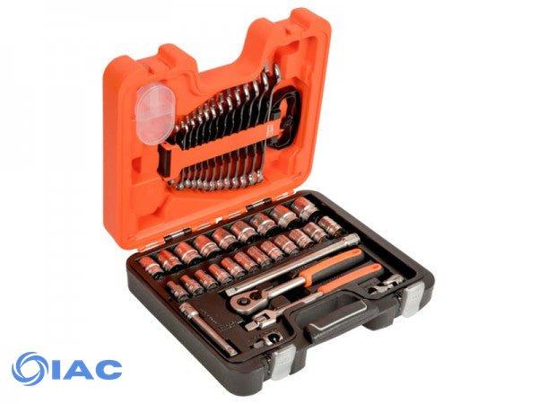 BAHCO S400 – 1/2″ SQUARE DRIVE SOCKET SET WITH METRIC HEX PROFILE AND COMBINATION SPANNER SET – 40 PCS/CASE