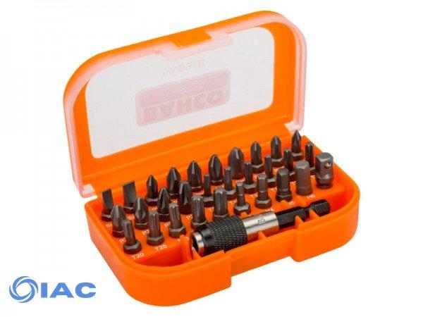 BAHCO 59/S31B – 1/4″ BIT SET FOR SLOTTED/PHILLIPS/POZIDRIV/TORX®/HEX HEAD SCREW 40.25 MM X 104.90 MM X 65.35 MM – 31 PCS