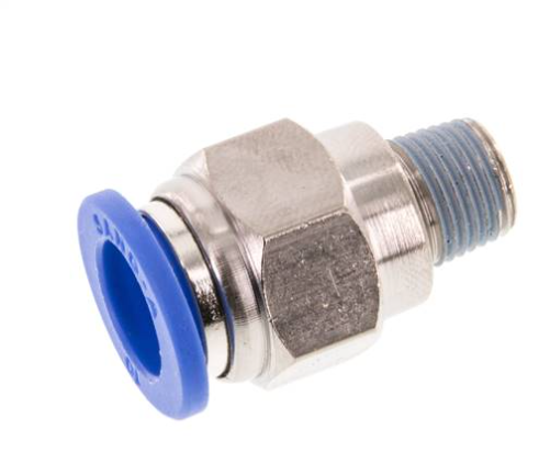 Male Stud Thread BSPT R1/8" X 10mm Tube APC10-01