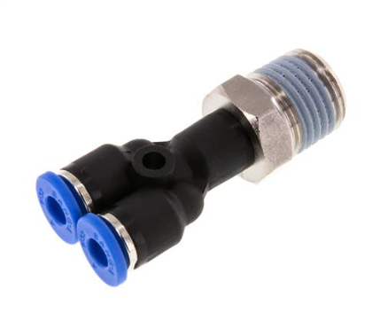 PUSH FITTINGS Y CONNECTOR 4MM 1/4" APX4-02