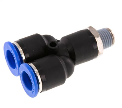 THREADED Y CONNECTOR 12MM 1/4" APX12-02