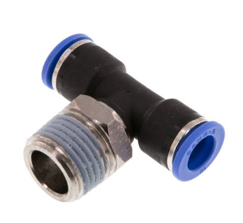 Parallel Male Stud Swivel Branch Tee G3/8" X 10mm APB10-03