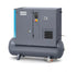 Atlas Copco G7 FF, 7.5kW oil-injected screw compressor with integrated dryer, receiver mounted.