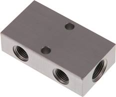 Distributor Bar 2x G3/8" - 2x G1/4" Anodised Aluminium