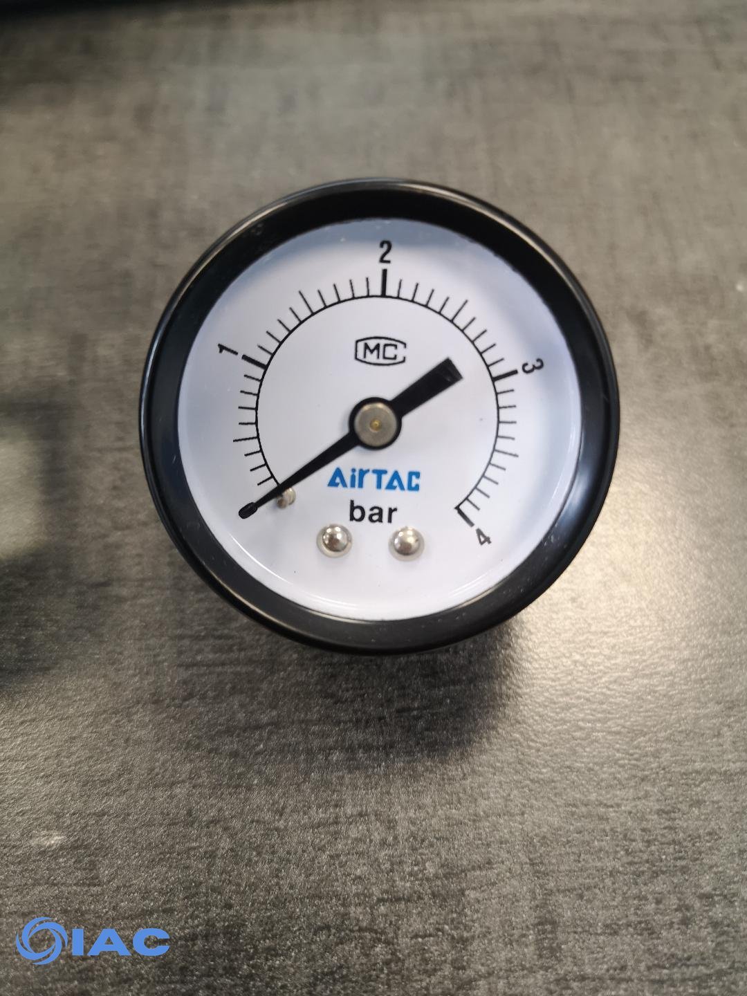 Std-type pressure gauge 40mm 0-4 BAR 1/4" F-GS4010B