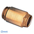 Non-Return Valve / Brass Check Valve with Metal Disc / BSPP G2"  100CV2