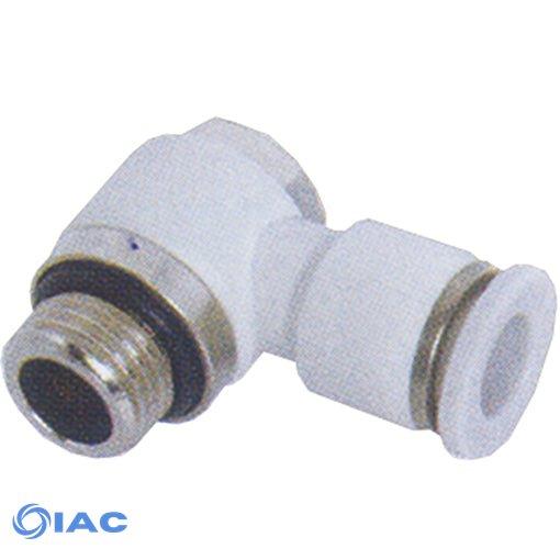 Compact Parallel Male Elbow BSPP G1/2" x 6mm Tube
