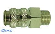 Coupling Body Male Thread G1/4" / Hex 17mm, Length 38mm , Nickle Plated CODE: QRC2114MN
