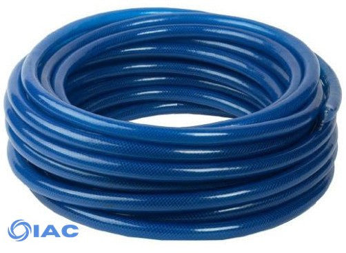 Blue Reinforced PVC Hose 1/4", Medium Duty, 30m Coils CODE: BPVC1/4BL-30M
