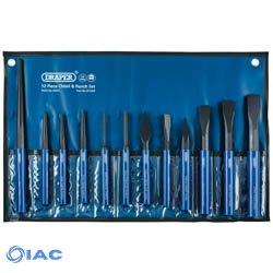 DRAPER 26557 COLD CHISEL AND PUNCH SET (12 PIECE)