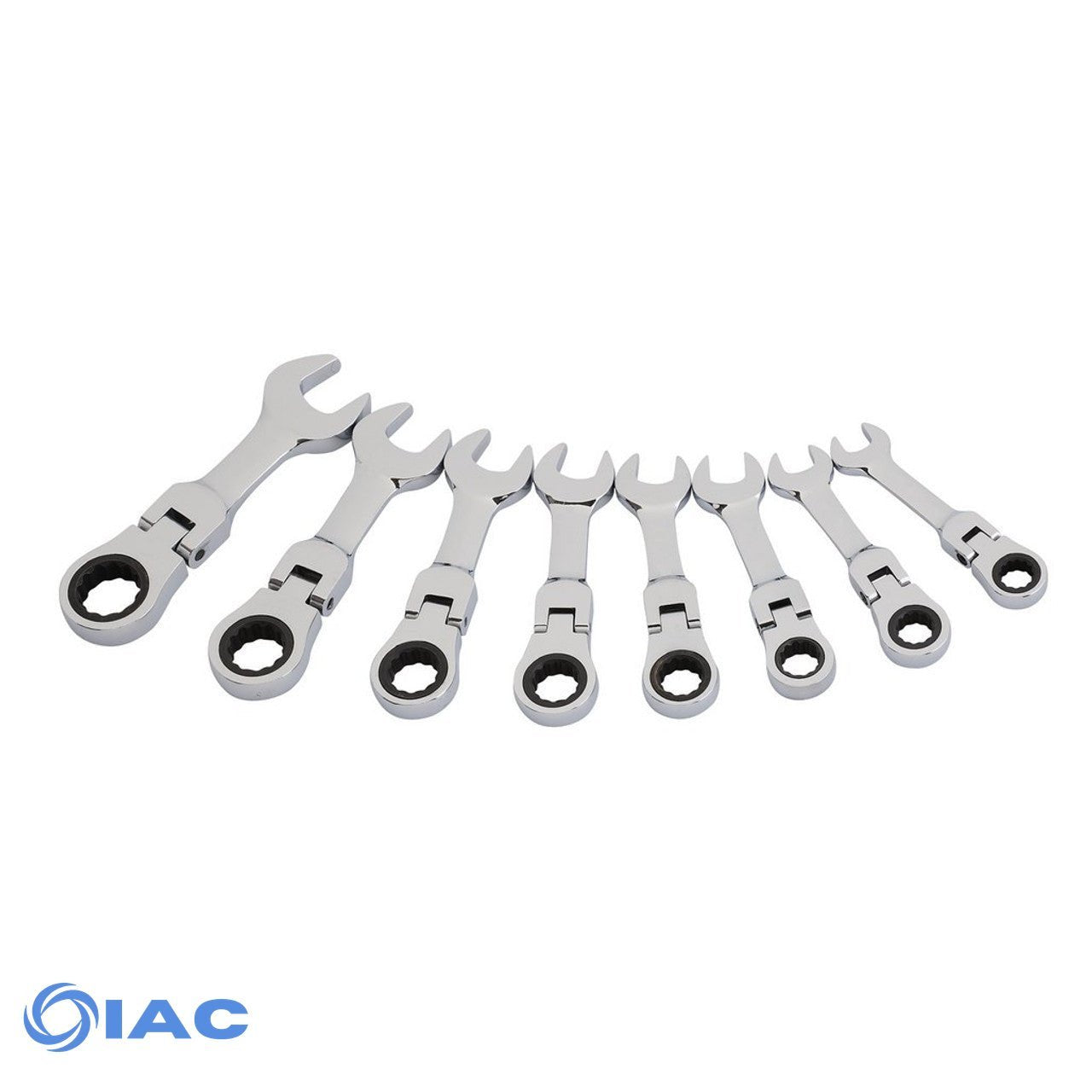 Stubby Flex Head Ratchet Spanner Set (8 Piece) 27982