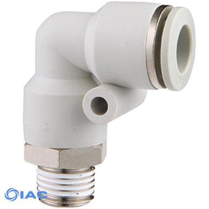 Male Stud Swivel Elbow BSPT R1/8" X 6mm Tube APL6-01