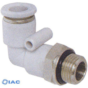 Parallel Male Stud Swivel Elbow BSPP G1/4" X 8mm Tube