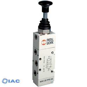 5/2 Push/Pull Valve, 5/2" Bi-stable, G1/8" CODE: 7010001600