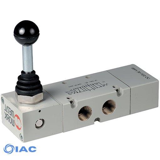 5/3 Lever Valve, Open Centres, 5/3" CO Bi-stable G1/4" 7020000600