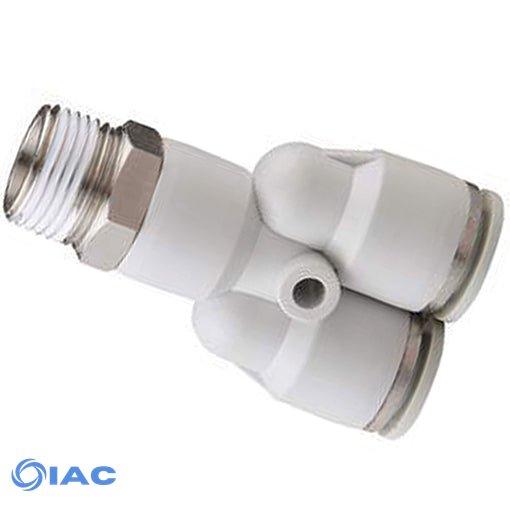 Threaded Y Connector BSPT M5 X 6mmTube