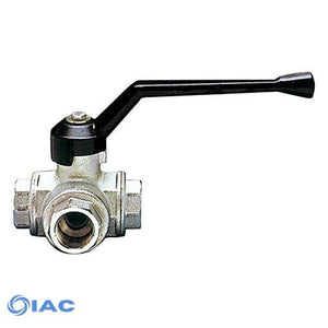 3 Way T Port Ball Valve F. BSPP G3/8" X 81mm
