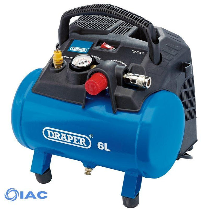 Draper 6L OIL-FREE AIR COMPRESSOR (1.2KW)