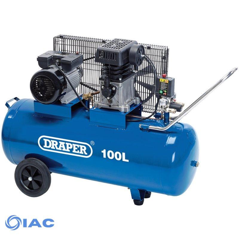 Draper 3 hp / 100 Litre air compressor