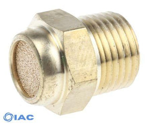 Flat Head Silencer Sintered Bronze Thread BSPP 1/8" CODE: 1SEP