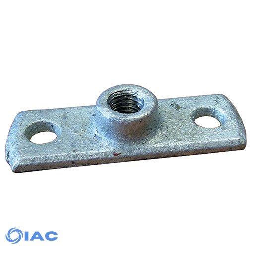 Galvanised Back Plate M10 Tapped