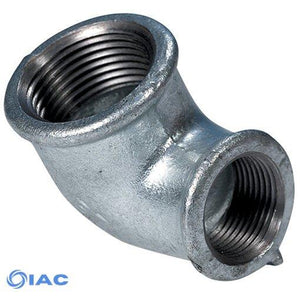 Galvanised Reducing Elbow 90' BSPP G1.1/2" X G1.1/4"