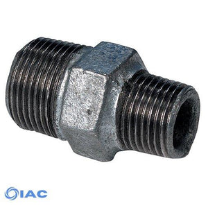 Galvanised Reducing Nipple BSPT R2" X R1"