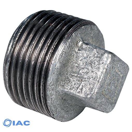 Galvanised Male Hollow Plug BSPT R3/8"