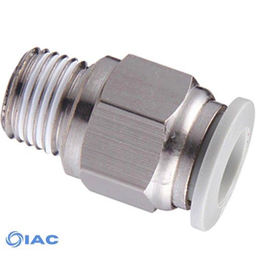 Male Stud Thread BSPT R3/8" X 16mm Tube
