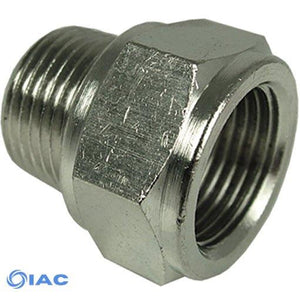 Male X Female Nickel Plated Tapered Adaptor R3/8" G3/8"