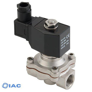 ZS Series 2/2 Solenoid Valve, Stainless Steel Body Viton Seals G3/4" 24V DC