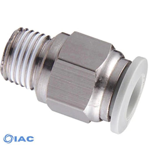 Male Stud Thread BSPT 1/8" X 12mm Tube APC12-01