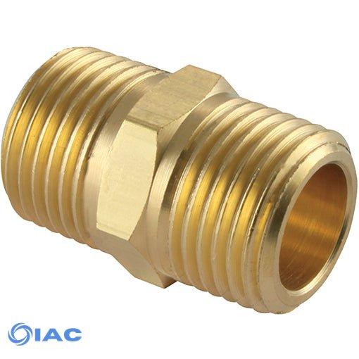 Brass Male Equal Adaptor Thread BSPT R1/8"
