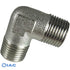 BSPP G1/2" Nickel Plated Equal Elbow Male  CODE: EMME12