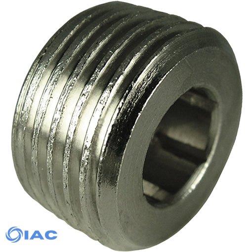Nickel Plated Flush Tapered Plug Thread R3/8" CODE: FPT38