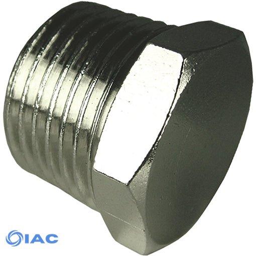 Nickel Plated Hex Tapered Plug Thread R1/2" CODE: HPT12