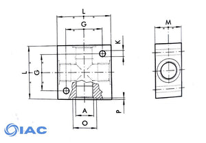 Aluminium Distribution Manifold – 4 Way Block DMX18